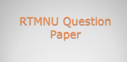 RTMNU Question Paper – Padhle