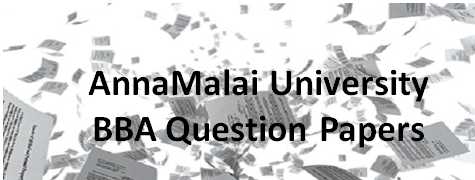 annamalai university bba assignment 2021 answers