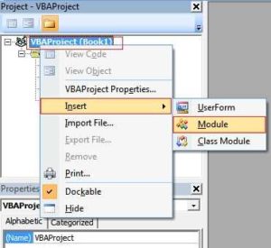 Accessing VBA editor