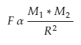 Gravitation formula